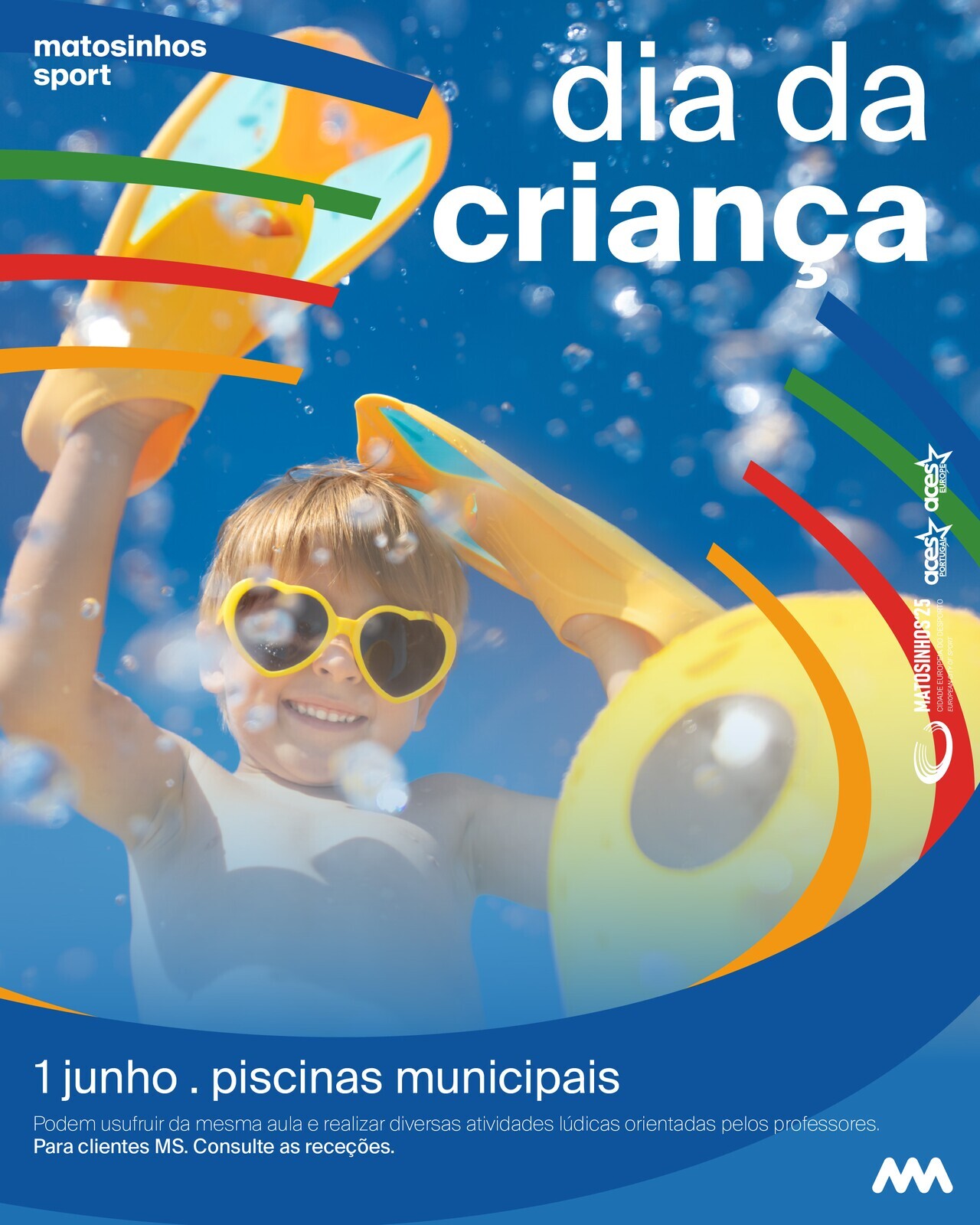 Dia Mundial da Criança nas piscinas municipais