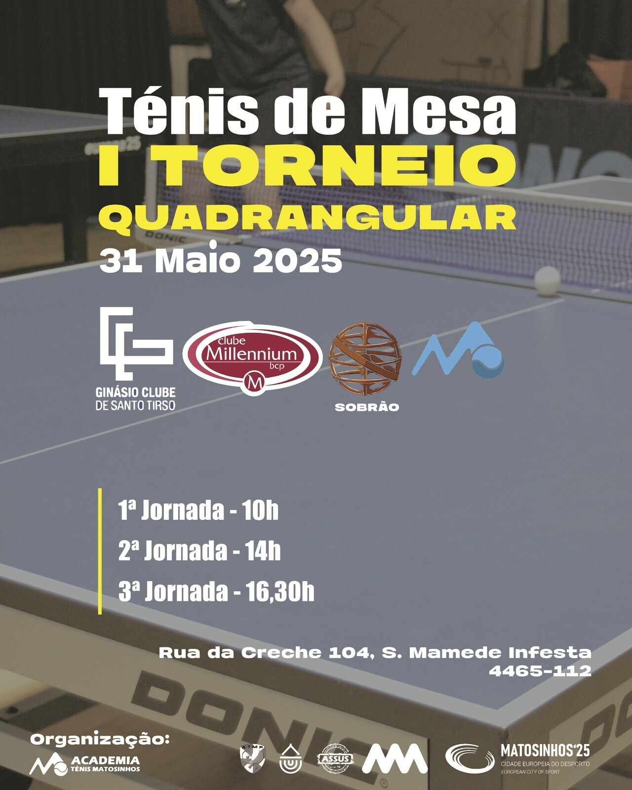 Ténis de Mesa | I Torneio Quadrangular