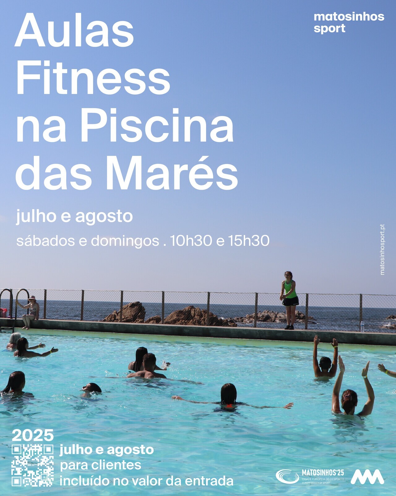 Aulas de Fitness na Piscina das Marés