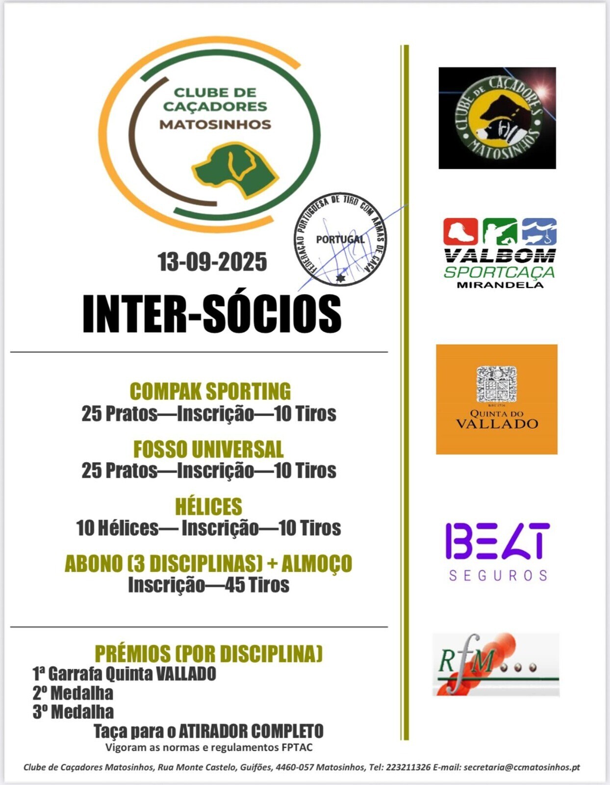 Prova Inter-Sócios C. C. Matosinhos (Atirador Completo)