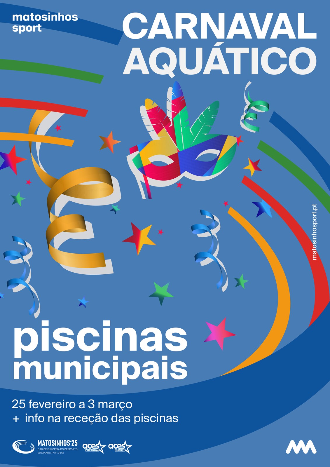 Carnaval Aquático nas 7 piscinas municipais