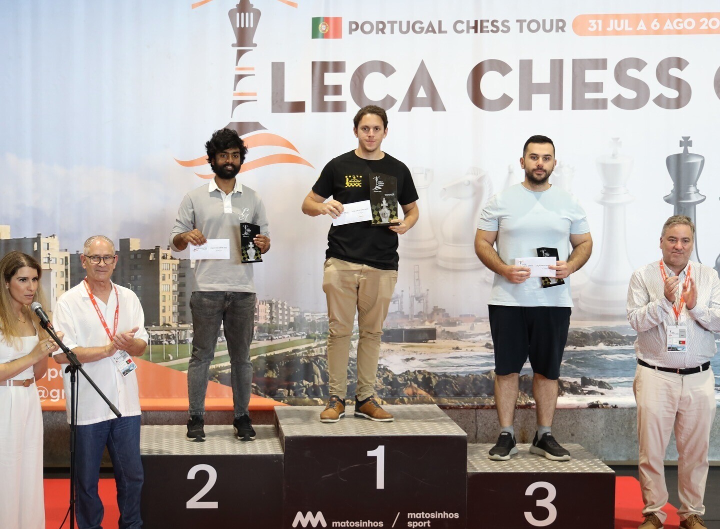 Xadrezista cubano Carlos Cabrera vence o Leça Chess Open 2025