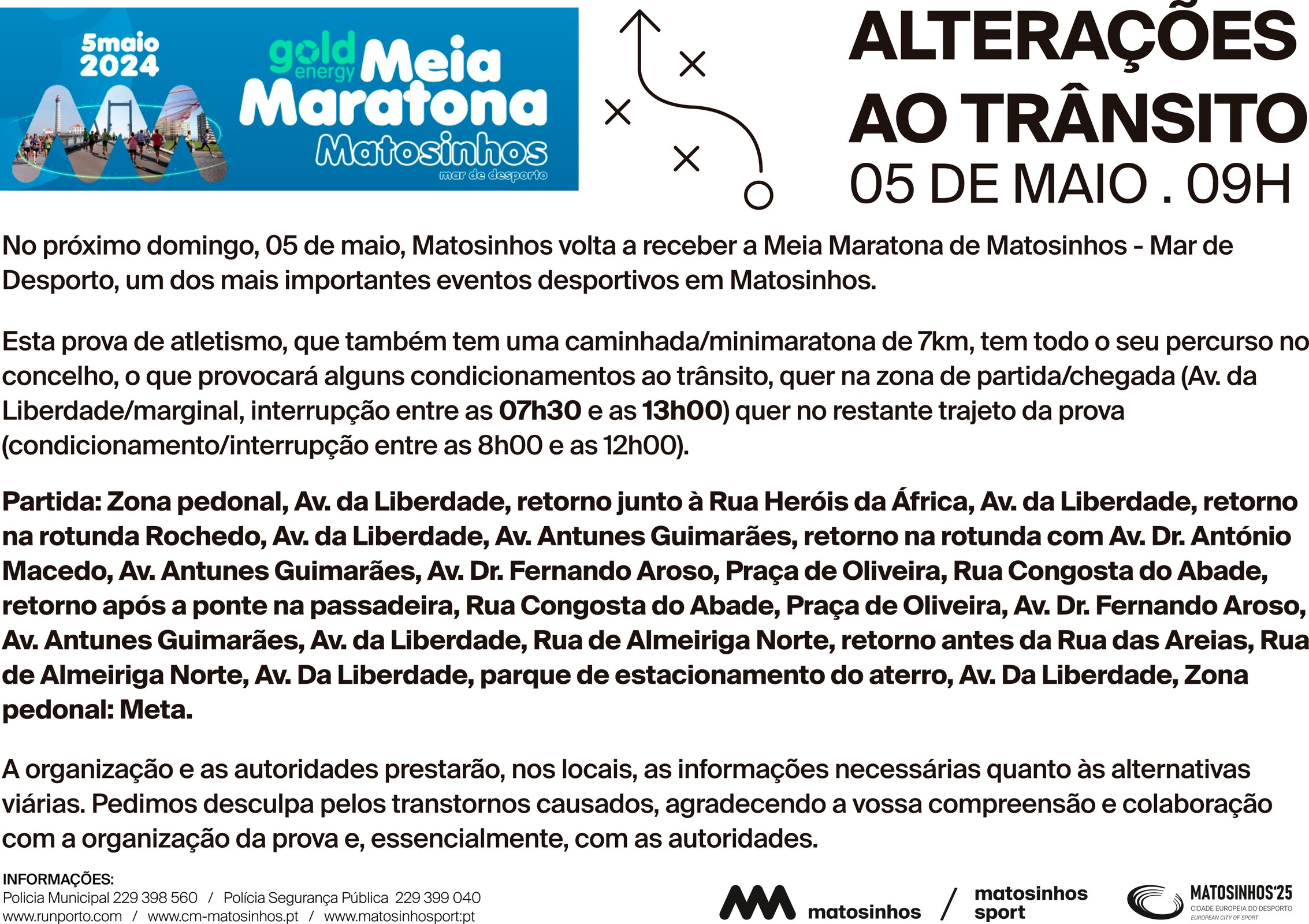 Aviso Condicionamento Tr&acirc;nsito